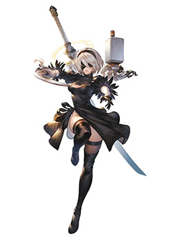 画像ギャラリー No.009のサムネイル画像 / 「グラブルヴァーサス -ライジング-」,NieR:Automataの2Bが2月20日にプレイアブル参戦。バトルシーンを確認できる映像も公開に
