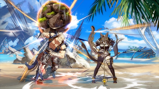 画像ギャラリー No.040のサムネイル画像 / ［プレイレポ］「GBVSR」に参戦するガレヲンはコマンド投げ持ちのパワータイプ。先行試遊版で気になるプレイフィールを確かめてきた