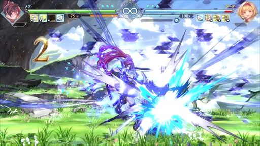画像ギャラリー No.011のサムネイル画像 / ［プレイレポ］「GBVSR」のメグは，親友のまりっぺとサメのウルスラと共に三位一体で戦うスピードキャラクター