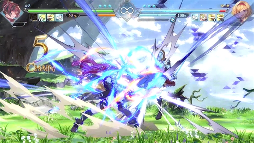 画像ギャラリー No.012のサムネイル画像 / ［プレイレポ］「GBVSR」のメグは，親友のまりっぺとサメのウルスラと共に三位一体で戦うスピードキャラクター