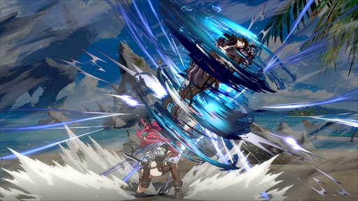画像ギャラリー No.014のサムネイル画像 / ［プレイレポ］「GBVSR」のメグは，親友のまりっぺとサメのウルスラと共に三位一体で戦うスピードキャラクター