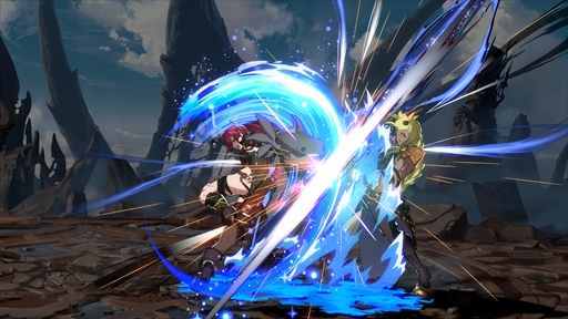 画像ギャラリー No.019のサムネイル画像 / ［プレイレポ］「GBVSR」のメグは，親友のまりっぺとサメのウルスラと共に三位一体で戦うスピードキャラクター