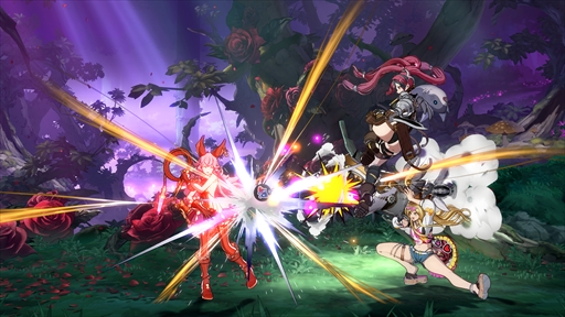 画像ギャラリー No.027のサムネイル画像 / ［プレイレポ］「GBVSR」のメグは，親友のまりっぺとサメのウルスラと共に三位一体で戦うスピードキャラクター