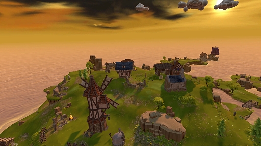 画像ギャラリー No.002のサムネイル画像 / ［プレイレポ] PS VR2版「Townsmen VR」が本日リリース。仮想空間に浮かぶ島で，ミニチュアのような人間をつまんで町を発展させよう