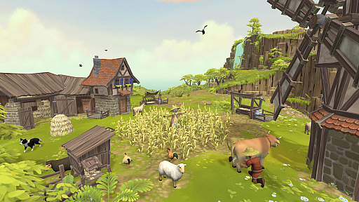 画像ギャラリー No.011のサムネイル画像 / ［プレイレポ] PS VR2版「Townsmen VR」が本日リリース。仮想空間に浮かぶ島で，ミニチュアのような人間をつまんで町を発展させよう