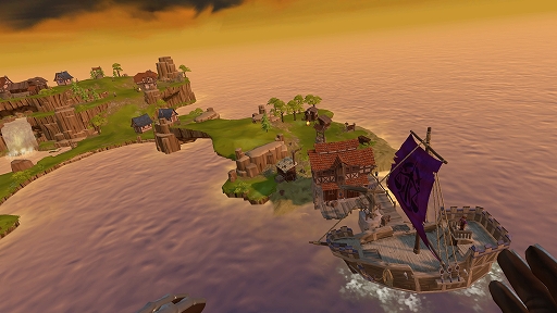 画像ギャラリー No.012のサムネイル画像 / ［プレイレポ] PS VR2版「Townsmen VR」が本日リリース。仮想空間に浮かぶ島で，ミニチュアのような人間をつまんで町を発展させよう