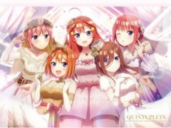 「五等分の花嫁 ごとぱずストーリー」5月25日に発売決定。五つ子それぞれの“豪華イラスト画集セット”も同時リリース
