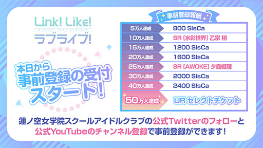 画像ギャラリー No.011のサムネイル画像 / 「Link!Like!ラブライブ!」の事前登録受付開始。ステージのアイドルたちを応援する“Fes×LIVE”などゲーム内容に関する情報も判明