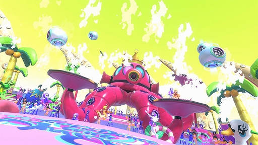 画像ギャラリー No.014のサムネイル画像 / 「サンバDEアミーゴ：パーティーセントラル」，マラカス（Joy-Con）を振るほかに，連打やスライド，動きをまねするポーズマークが登場
