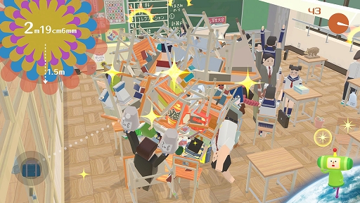 画像ギャラリー No.004のサムネイル画像 / 塊を転がしてモノを巻き込み,塊を大きくしよう! 「みんな大好き塊魂アンコール+ 王様プチメモリー」本日発売