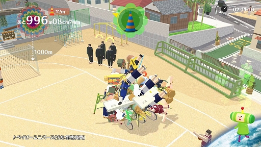 画像ギャラリー No.006のサムネイル画像 / 塊を転がしてモノを巻き込み,塊を大きくしよう! 「みんな大好き塊魂アンコール+ 王様プチメモリー」本日発売