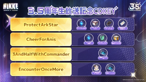 画像ギャラリー No.075のサムネイル画像 / 「NIKKE」3.5周年記念生放送の第2部まとめ。3.5周年を飾る新ニケとして「アニス:スター」が4月23日に実装