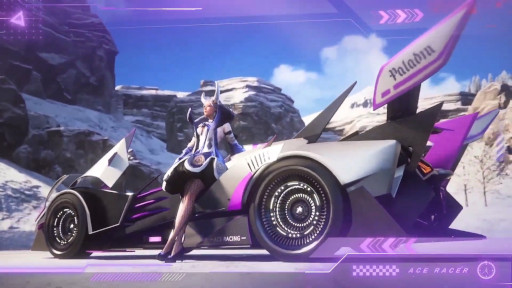 画像ギャラリー No.001のサムネイル画像 / 「エースレーサー」,シーズン3で新登場するマシンとファッションの紹介映像を公開。“パラディン”は天使のような翼を生やして疾走する