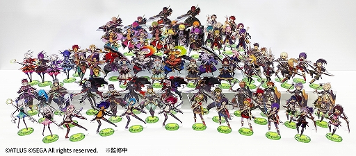 画像ギャラリー No.005のサムネイル画像 / 「世界樹の迷宮」オールスターアクリルスタンドの再受注販売が本日スタート。全シリーズセットの総額は約70万円に