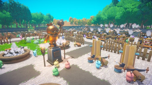 画像ギャラリー No.001のサムネイル画像 / ［プレイレポ］サバイバルクラフト「Omega Crafter」がBitSummitに出展中。会場ではグラミーがスポーツや生産に勤しむ街のデモも披露