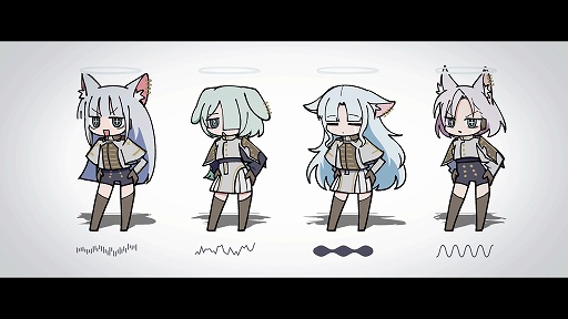 画像ギャラリー No.002のサムネイル画像 / ラストはケモ耳が特徴の4人組「トリニティ」のテーマ曲。「クライマキナ/CRYMACHINA」作中楽曲ミュージックビデオ「XTrinity」公開