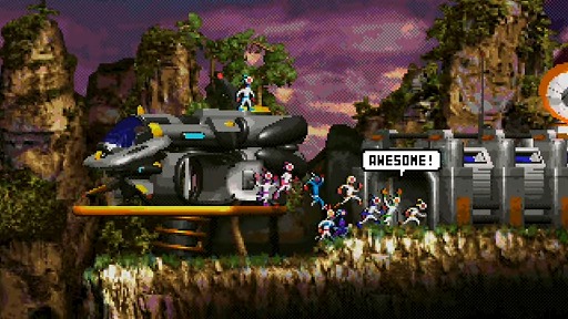 画像ギャラリー No.001のサムネイル画像 / 戦闘能力皆無な調査隊員を基地までエスコート。スペイン発のレトロな雰囲気漂う2Dアクション「Moons of Darsalon」,4月20日発売。日本語対応