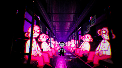 画像ギャラリー No.004のサムネイル画像 / ［プレイレポ］テキストメッセージがないADV「SUBWAY MIDNIGHT」は，地下鉄で巻き起こる不思議な旅をビジュアルのみで描く異色作だ