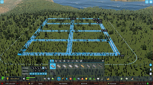 画像ギャラリー No.001のサムネイル画像 / 「Cities: Skylines II」の道路ツールを紹介するムービーが公開に。3クリックで都市ブロックを形成でき，ラウンドアバウトもゲーム内に用意される