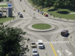 「Cities: Skylines II」の道路ツールを紹介するムービーが公開に。3クリックで都市ブロックを形成でき，ラウンドアバウトもゲーム内に用意される