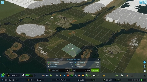 画像ギャラリー No.003のサムネイル画像 / 「Cities: Skylines II」のマップ領域は前作の5倍以上に拡張。高山地帯や島々など多様な環境や，さまざまなテーマのアセットも登場