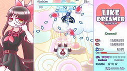 画像ギャラリー No.009のサムネイル画像 / いいねとフォロワーを集めてバズフィーバー! SNSがテーマの弾幕STG「ライクドリーマー」,Switch版を3月30日にリリース。予約受付開始