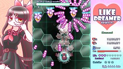 画像ギャラリー No.010のサムネイル画像 / いいねとフォロワーを集めてバズフィーバー! SNSがテーマの弾幕STG「ライクドリーマー」,Switch版を3月30日にリリース。予約受付開始