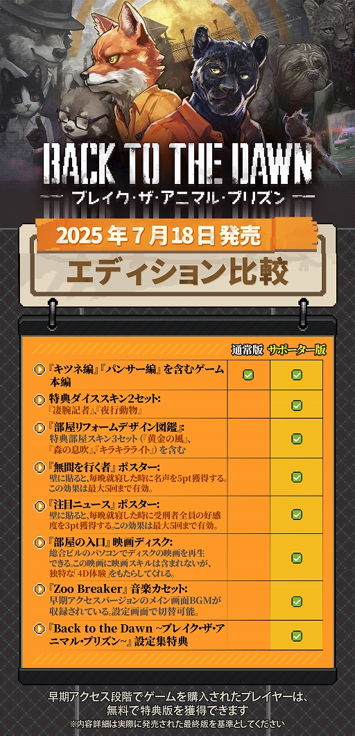 画像ギャラリー No.003のサムネイル画像 / 陰謀渦巻く刑務所からの脱獄をテーマとした「Back to the Dawn 〜ブレイク･ザ･アニマル･プリズン〜」，7月18日に正式リリース決定
