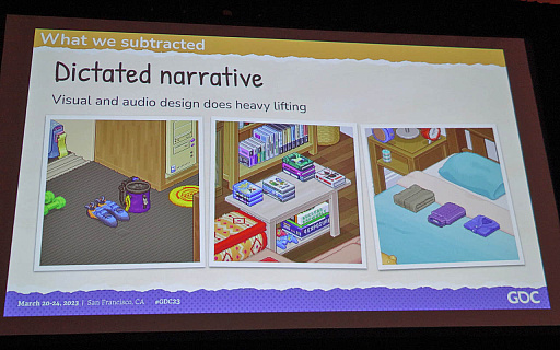 画像ギャラリー No.033のサムネイル画像 / ［GDC 2023］世界的ヒット作となったインディーズゲーム「Unpacking」は引き算から生まれた。制作者が登壇したGDCの講演レポート
