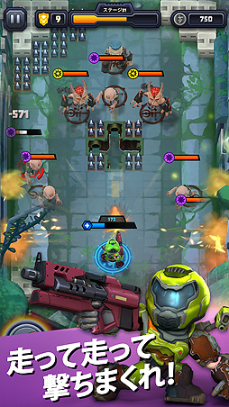 画像ギャラリー No.003のサムネイル画像 / スマホ向け「Mighty DOOM」の海外配信スタート。キュート＆タフなミニスレイヤーが地獄に連れ去られたウサギのデイジーを救うべく戦う
