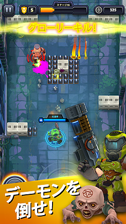 画像ギャラリー No.006のサムネイル画像 / スマホ向け「Mighty DOOM」の海外配信スタート。キュート＆タフなミニスレイヤーが地獄に連れ去られたウサギのデイジーを救うべく戦う