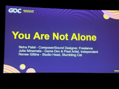 ［GDC 2025］インディーゲーム開発は，孤独を感じることもあるけど一人じゃない――「You Are Not Alone」セッションをレポート