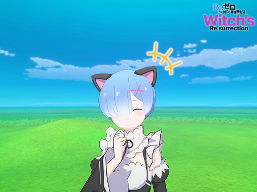 画像ギャラリー No.002のサムネイル画像 / 「Re:ゼロから始める異世界生活 Witch's Re:surrection」，事前登録者数19万人を突破。事前登録報酬でレムのアバター「ネコミミ黒」配布決定