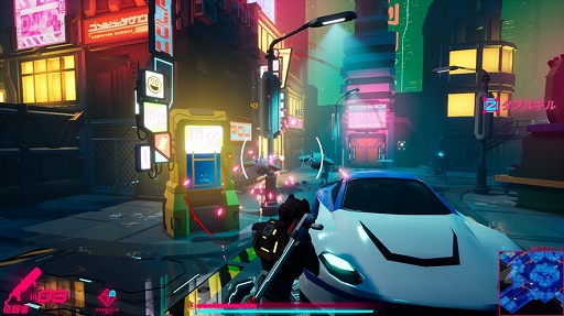 画像ギャラリー No.006のサムネイル画像 / PS5/PS4版「ArcRunner」,2024年内に発売決定。近未来の宇宙ステーションで敵対ロボットと戦うサイバーパンク風ローグライトアクション