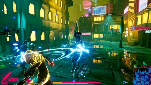 画像ギャラリー No.007のサムネイル画像 / PS5/PS4版「ArcRunner」,2024年内に発売決定。近未来の宇宙ステーションで敵対ロボットと戦うサイバーパンク風ローグライトアクション