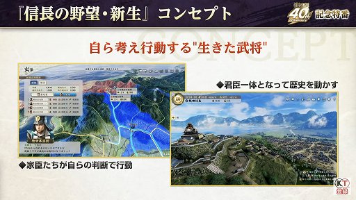 画像ギャラリー No.029のサムネイル画像 / 「信長の野望」40周年の記念特番レポート。新作位置ゲーム「信長の野望 出陣」や「信長の野望・新生 with パワーアップキット」の情報も公開