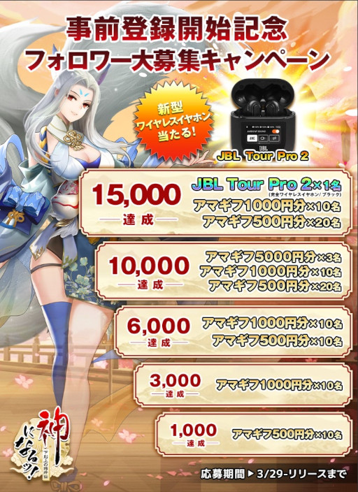 画像ギャラリー No.003のサムネイル画像 / RPG「神になるッ!−下剋上の修行伝」事前登録受付を開始。PS5などが当たるTwitterキャンペーンも開催