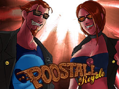 「POSTAL」のRunning with Scissorsが放つトップダウン型STG。エイプリルフールのネタゲーム「POOSTALL Royale」，Steamで無料配信