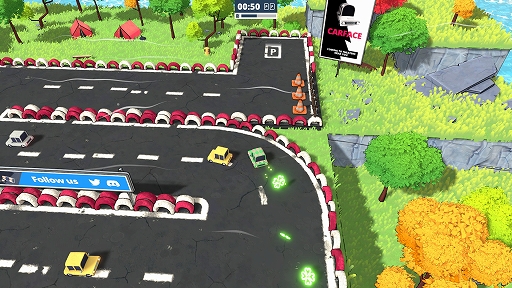 画像ギャラリー No.005のサムネイル画像 / “車を止めるスキル”が重要なレースゲーム「駐められるもんなら駐めてみな」,7月27日に発売決定。運転を邪魔する障害物などの情報も公開