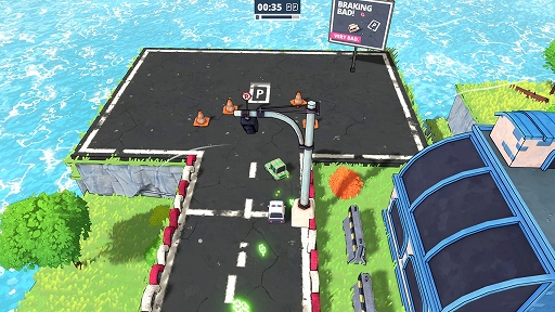 画像ギャラリー No.006のサムネイル画像 / “車を止めるスキル”が重要なレースゲーム「駐められるもんなら駐めてみな」,7月27日に発売決定。運転を邪魔する障害物などの情報も公開