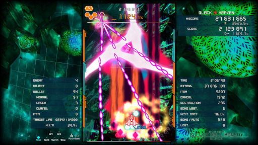 画像ギャラリー No.003のサムネイル画像 / 高難度弾幕STG「弾幕月曜日黒」,PC(Steam)版を本日発売。“ホーミングレーザー”など6種類のスペシャルウェポンが特徴