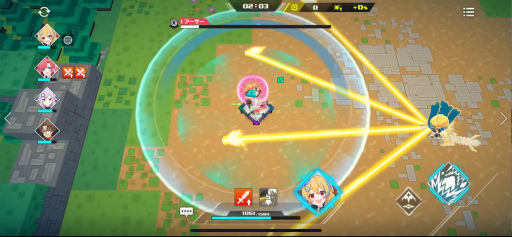 画像ギャラリー No.020のサムネイル画像 / ［プレイレポ］モンストキャラが大活躍！ スマホのジャイロで直感的に遊べる見下ろし型STG「キュービックスターズ」先行体験会レポート