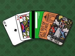 ブラックジャックで勝負，俺の1枚目はICカードだ！ 謎のカードが飛び交う「Dungeons & Degenerate Gamblers」，Steamストアページを公開
