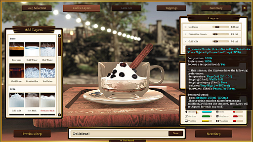 画像ギャラリー No.002のサムネイル画像 / コーヒーレシピの開発から植木の水やりまで。カフェ経営シム「Espresso Tycoon」の体験版がSteamで配信中