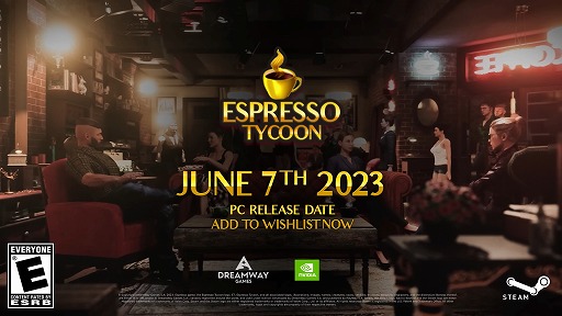 画像ギャラリー No.003のサムネイル画像 / コーヒーハウス経営シム「Espresso Tycoon」は6月7日発売へ。おしゃれなキッチンカーや,宅配ドローンも登場するトレイラーが公開