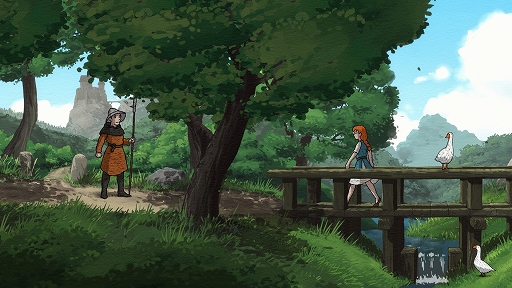 画像ギャラリー No.001のサムネイル画像 / ジブリ作品にインスパイアされたアートフルなADVゲーム「Scarlet Deer Inn」の最新トレイラーが公開に。ゲームのすべてを夫婦で制作