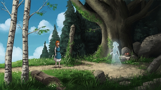 画像ギャラリー No.005のサムネイル画像 / ジブリ作品にインスパイアされたアートフルなADVゲーム「Scarlet Deer Inn」の最新トレイラーが公開に。ゲームのすべてを夫婦で制作