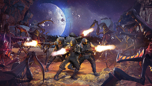 画像ギャラリー No.003のサムネイル画像 / 高評価を獲得した「Starship Troopers: Extermination」,アーリーアクセス版のロードマップを発表