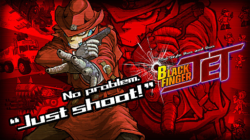 画像ギャラリー No.006のサムネイル画像 / 「Black Finger JET」発表。「メタルスラッグ」原案＆グラフィッカーのakio氏，プランナーのみいはあ氏，サウンドのHIYA!氏による完全新作