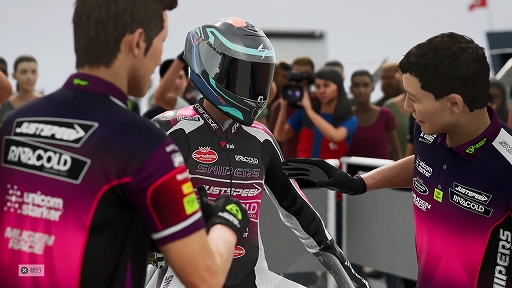 画像ギャラリー No.025のサムネイル画像 / ［プレイレポ］ リアルな“MotoGP”世界で自分だけのキャリアを築け。初心者でもレースの醍醐味を手軽に楽しめる「MotoGP 23」をレポート